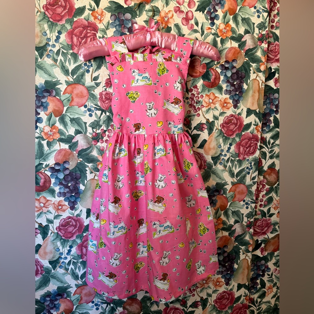 SunRaeDoLL, Pink Cotton, Kids Dress, Girls 6/7